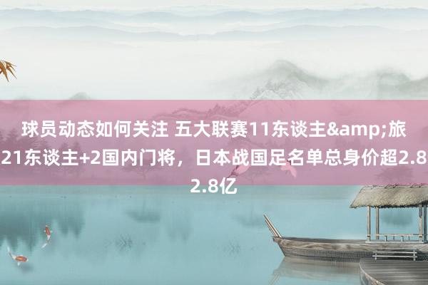 球员动态如何关注 五大联赛11东谈主&旅欧21东谈主+2国内门将，日本战国足名单总身价超2.8亿