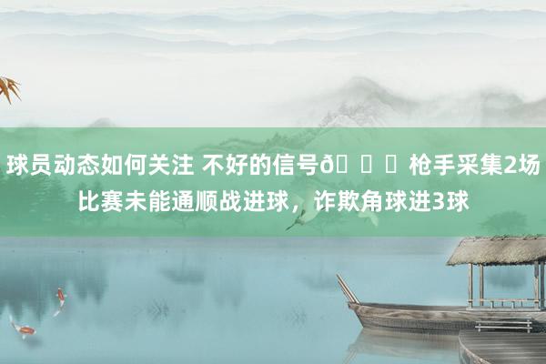 球员动态如何关注 不好的信号😕枪手采集2场比赛未能通顺战进球，诈欺角球进3球