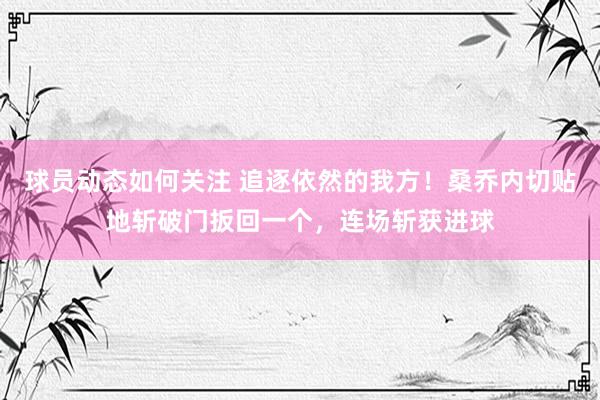 球员动态如何关注 追逐依然的我方！桑乔内切贴地斩破门扳回一个，连场斩获进球